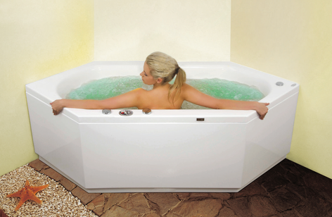 Šešiakampė masažinė vonia Victory Spa Flores 200x90