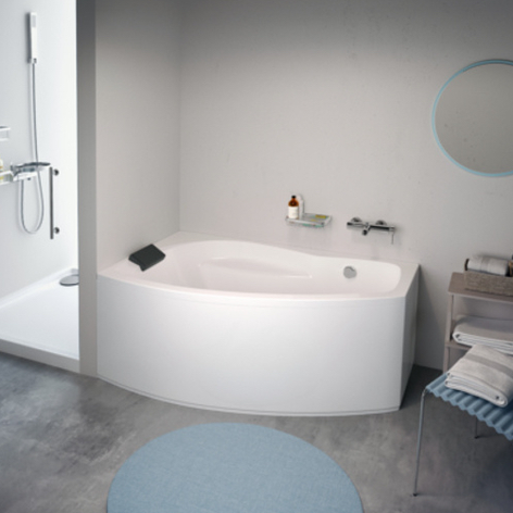 Asimetrinė masažinė vonia Poolspa Nicole 160x95