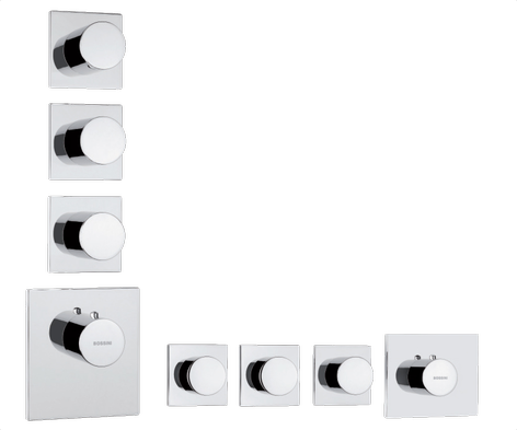 Potinkinis termostatinis maišytuvas Bossini (su 3, 4 arba 6 išėjimais)