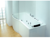 Stačiakampės masažinės vonios ir priekinės uždangos komplektas Victory Spa Pleiades 180x80
